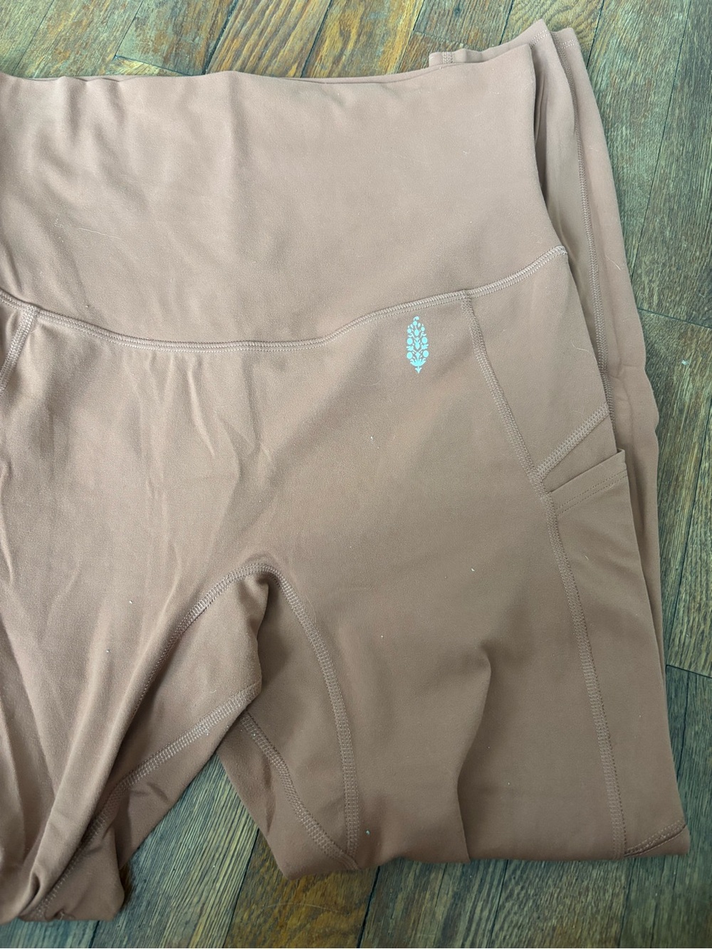 FP Movement by Free People High-Waist Pocket Leggings in Rust Brown - Picture 2 of 2